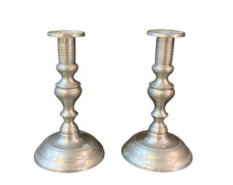 Set of 2 Woodbury Pewterers Candlestick Holders