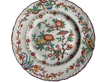 Antique Wedgwood Pearlware Botanical Plate