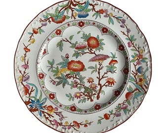 Antique Wedgwood Pearlware Botanical Plate