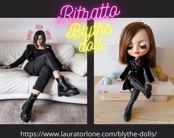 RITRATTO BLYTHE DOLL caricatura 3D