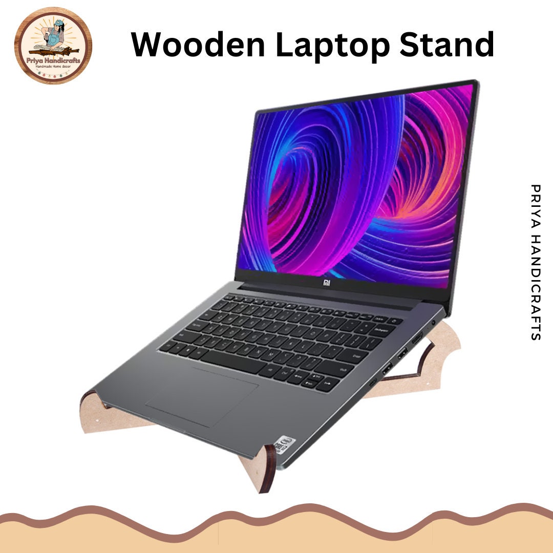 Elevateease Adjustable Laptop Stand/ Handmade Wooden Laptop Etsy