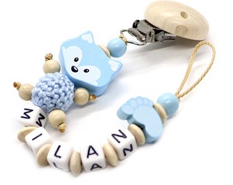 Pacifier chain named | Pacifier chain personalized | Pacifier chain with names for girls and boys