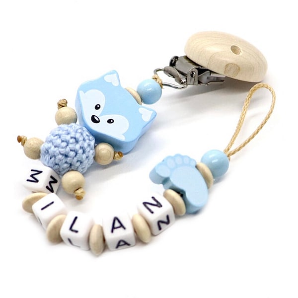 Pacifier chain named | Pacifier chain personalized | Pacifier chain with names for girls and boys