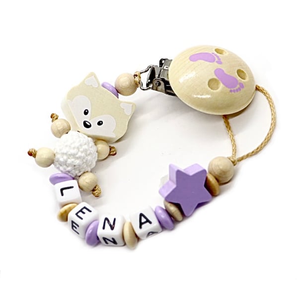 Pacifier chain named | Pacifier chain personalized | Pacifier chain with names for girls and boys