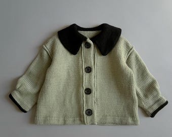 Handmade Merino Jacket For Kids: Knitted Toddler Coat