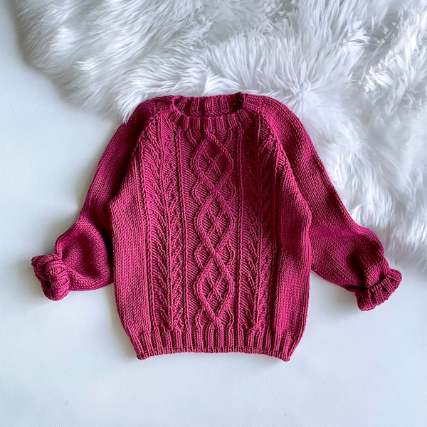 Knitted sweater, kid sweater, baby sweater, alpaca wool, adult sweater, hypoallergenic, kids' clothes, handmade, unisex, handknitted