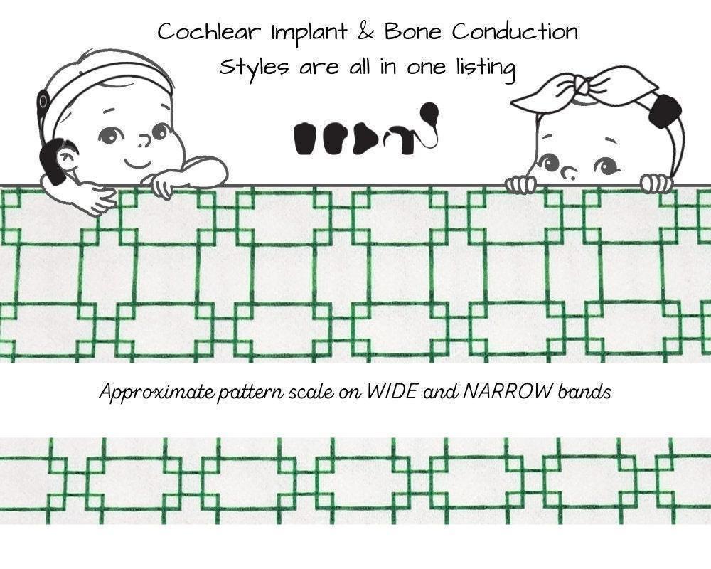 Treillis de jardin vert - Bandeaux auditifs
