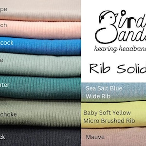 Solid Rib Knits - Hearing Headbands
