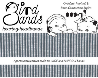 Seaside Blue Rib Slub - Hearing Headbands