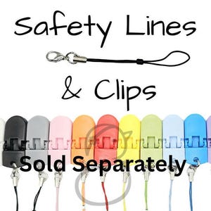 Líneas de seguridad, clips y/o lazos