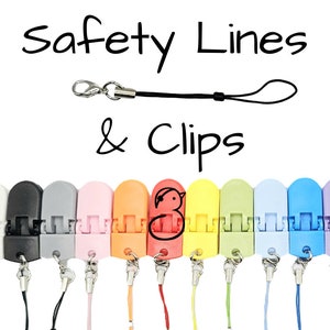 Lignes de sécurité courtes, clips et/ou boucles