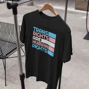 Trans-Rechte sind Menschen-Rechte - Woke AF Social Gerechtigkeit Shirt - Liberal Progressive - LGBTQ Pride Zitat