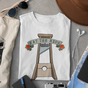 Anti Capitalist Shirt - Guillotine Art - Progressive Politics - Leftist Pro Woke Shirt