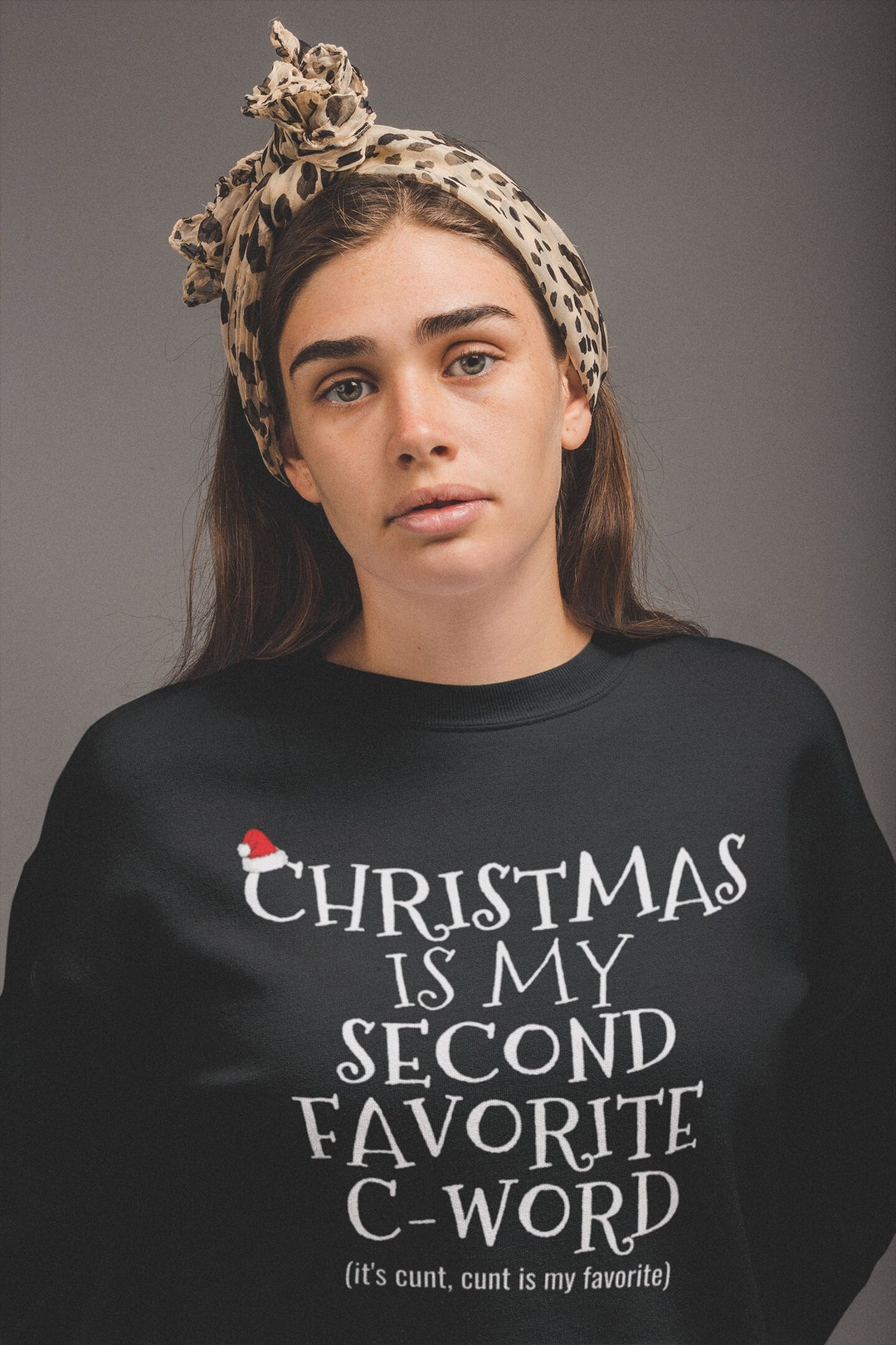 Funny Rude Offensive Christmas Sweater Cword Swear Word Etsy