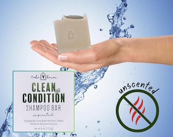 Reinigen und Zustand UNSENTED Shampoo Bar Wholistic