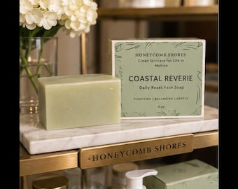 Honeycomb Shores Coastal Reverie tägliche Rückstellung Gesichtsseife - 4 oz