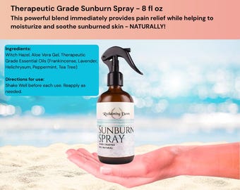 Natürlicher Sonnenbrand-Kühlspray 8 fl oz