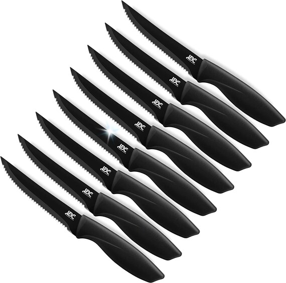 Lux Decor Collection Steak Knives Black Steak Knives Set of 8