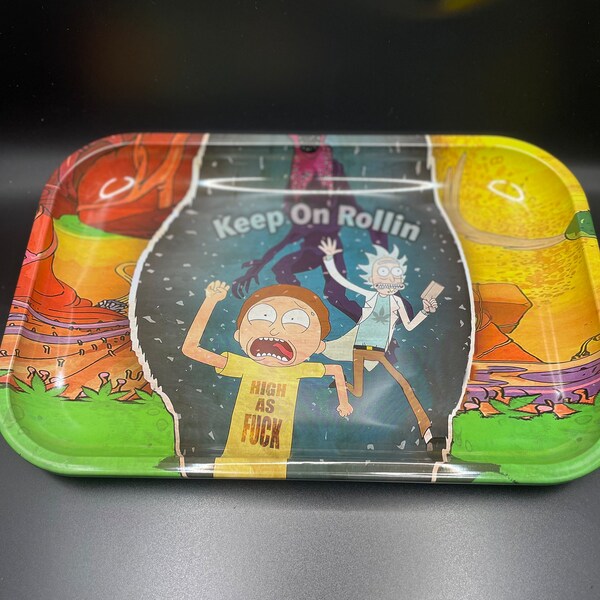 Rick and Morty Rolling Tray Etsy Australia