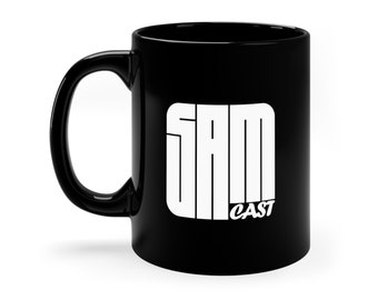 SaMCast Black Mug (11oz)