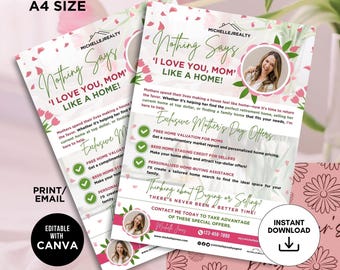 2027 Mothers Day Real Estate Farming Flyer Mothers Day Real Estate Farming Flyer Real Estate Marketing Real Estate May Mothers Day Canva