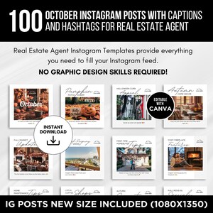 Real Estate October Instagram Posts With Captions and Hashtags Real ...