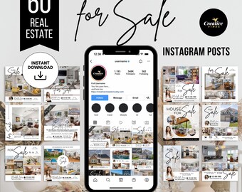 Real Estate For Sale Instagram Posts Real Estate Social Media Listing Update Posts Realtor Instagram Posts For Sale Social media Posts Canva