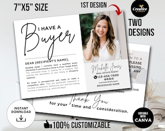 I Have Buyers Postcard I Have a Buyer Postcard Real Estate Postcard Real Estate Mailer, Realtor Faming Postcard Real Estate Marketing, Canva