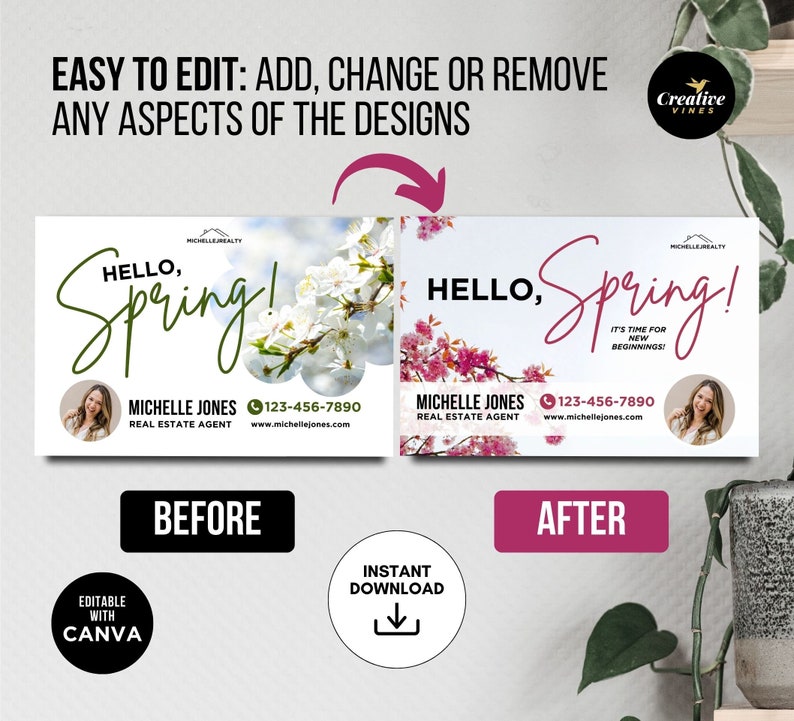 Spring Realtor Image Real Estate Spring Postcard, Spring Real Estate Postcard, Realtor ...