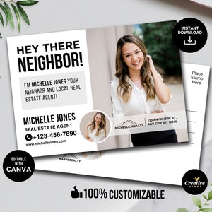 Hello Neighbor, Real Estate Postcard Marketing To Neighborhood, Hello Neighbor Postcard, Farming Your Neighborhood, Neighbor Postcard, Canva, Hello Neighbor, Real Estate Postcard Marketing To Neighborhood, Hello Neighbor Postcard, Farming Your