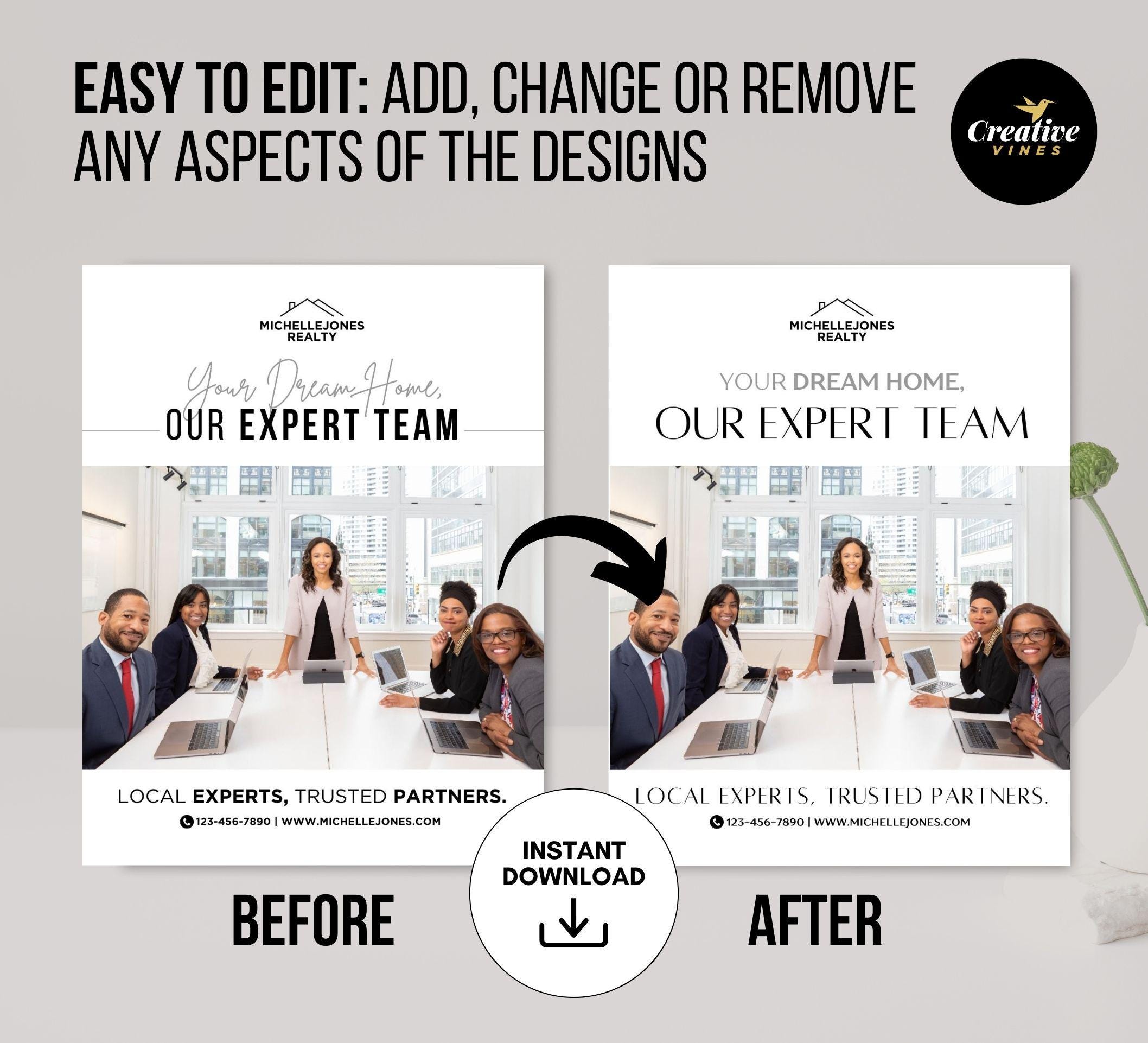 Real Estate Template Agent Bio Brochure Template Real Estate Team Real ...