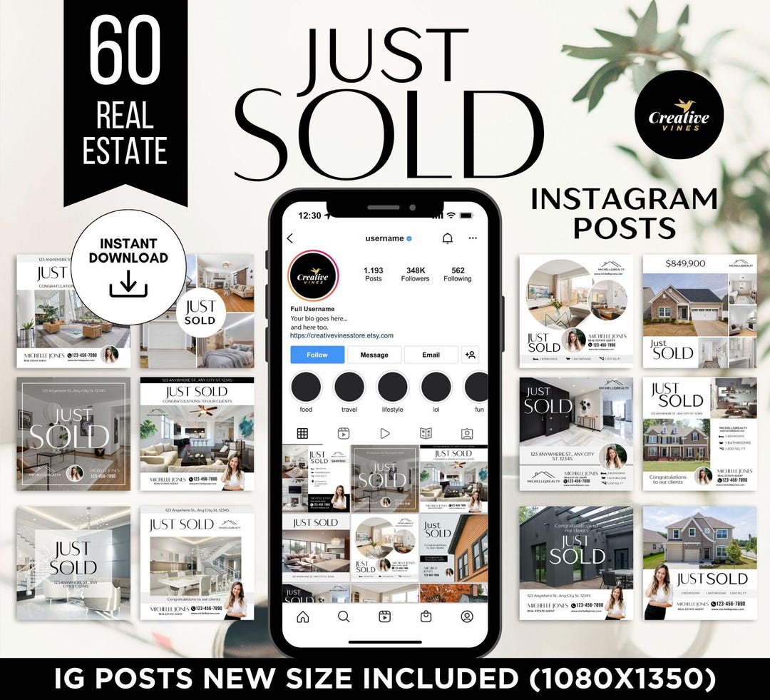 60 Just Sold Instagram Posts, Real Estate Instagram Posts Just Sold ...
