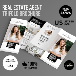 Real Estate Agent Introduction Brochure Real Estate Agent Trifold Brochure Realtor Introduction Brochure Kick off 2024 Agent Brochure Canva