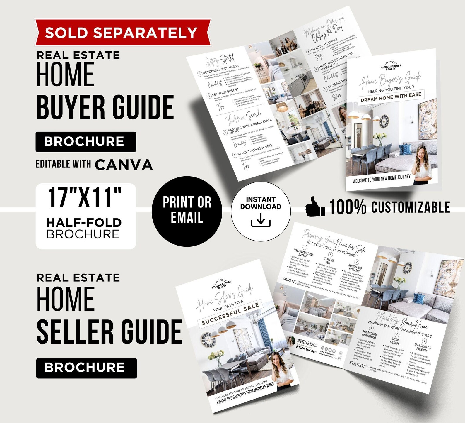 Real Estate Team Brochure Template Agent Bio Brochure Template Luxury ...