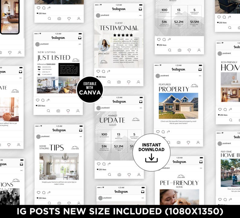 2026 Real Estate August Instagram Posts Social Media Post Real Estate ...