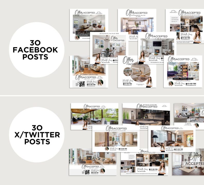 Offer Accepted Real Estate Social Media Posts Instagram Posts & Stories ...