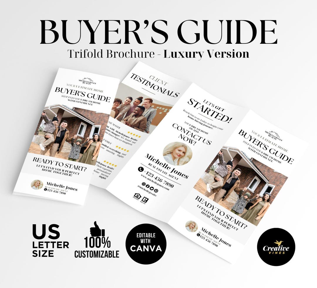 Luxury Buyer's Guide Brochure Template Home Buyer Brochure Marketing ...
