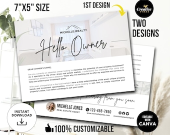Real Estate Absentee Owner Postcard Absentee Postcard Real Estate Marketing Real Estate Farming Real Estate Postcard Template Editable Canva