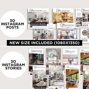 Offer Accepted Real Estate Social Media Posts Instagram Posts & Stories ...
