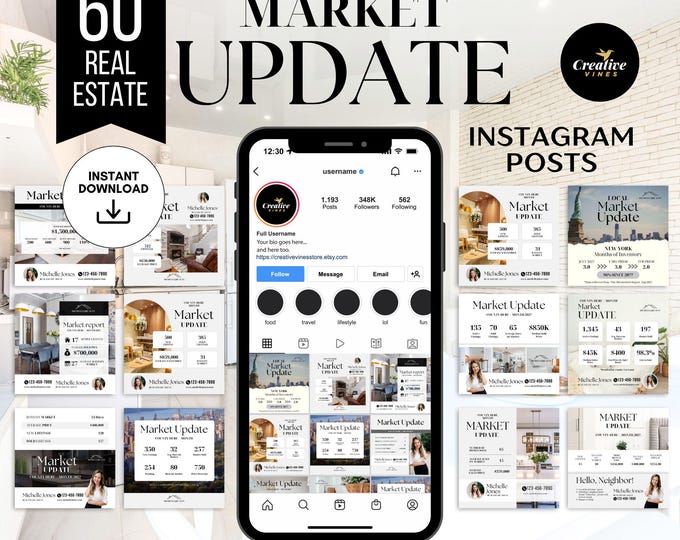 10 Market Update Realtor Instagram Posts | Real Estate Agent Social ...