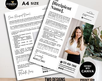Probate Prospecting Letter For Realtor, Editable Canva Flyer, Real Estate Outreach Template, Agent Marketing Mailer Printable A4 Flyer Canva