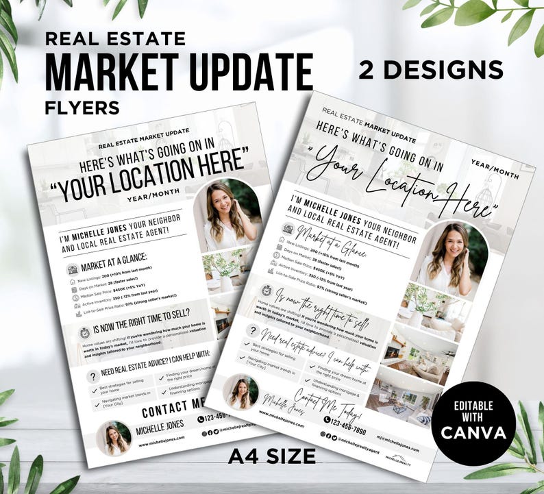 Real Estate Market Update Flyer Real Estate Flyer, Monthly Market ...