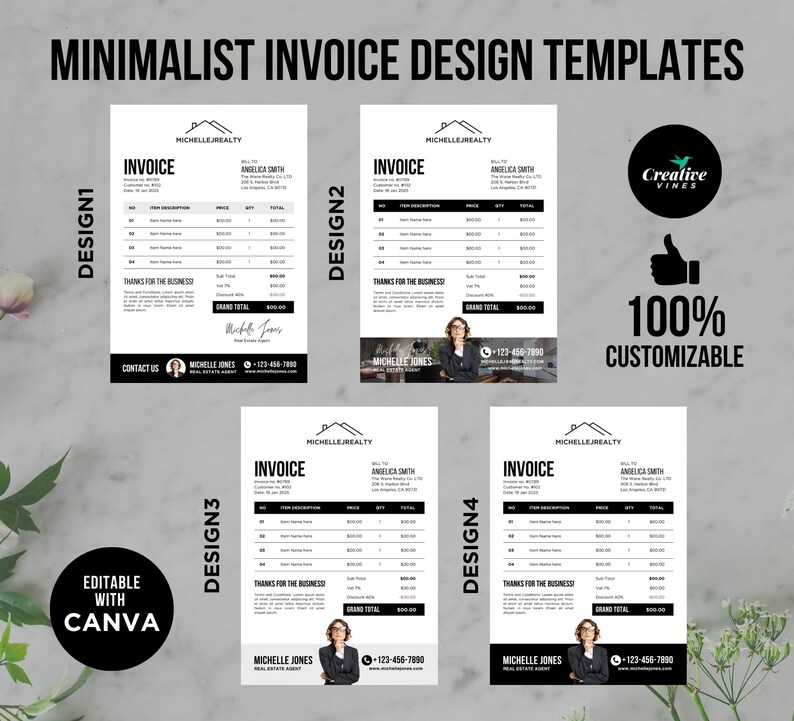 Editable Invoice Template Editable Business Template, Small Business ...