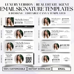 Email Signature Template Bundle Real Estate Email Signature template Real Estate Marketing professional email signature Real Estate Canva