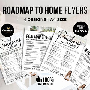 Road Map to Home für Makler und Käufer Käuferprozess, Vorlagen für Makler