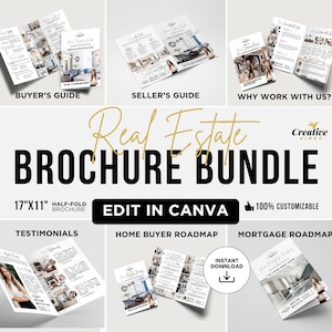 Buyer guide brochure, Seller Guide Brochure Real Estate Brochure Bundle, Mortgage roadmap home buyer roadmap Testimonials Why work with Us