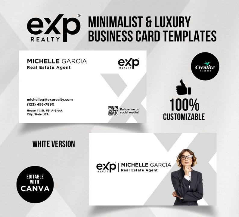 Minimalist Business Card with QR code, Luxury Business Card with QR Code, Minimalist Business Card, Minimalist Business Card Template Canva Minimalist Business Card with QR code, Luxury Business Card with QR Code, Minimalist Business Card, Minimalist