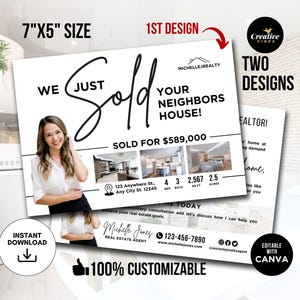 Gerade verkauft -Immobilien-Postkarte -Immobilien-Vermarktung -Immobilien-Prospektion-Postkarte - Gerade verkauft -Postkarte -Immobilien-Landwirtschaft - Canva Templates