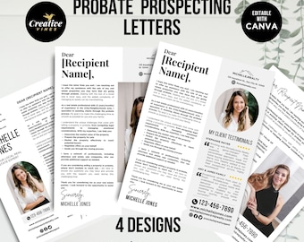 Real Estate Probate Letter, Probate prospecting letter, Inheritance farming Letter, Prospecting Letter Real Estate Marketing Estate Planning