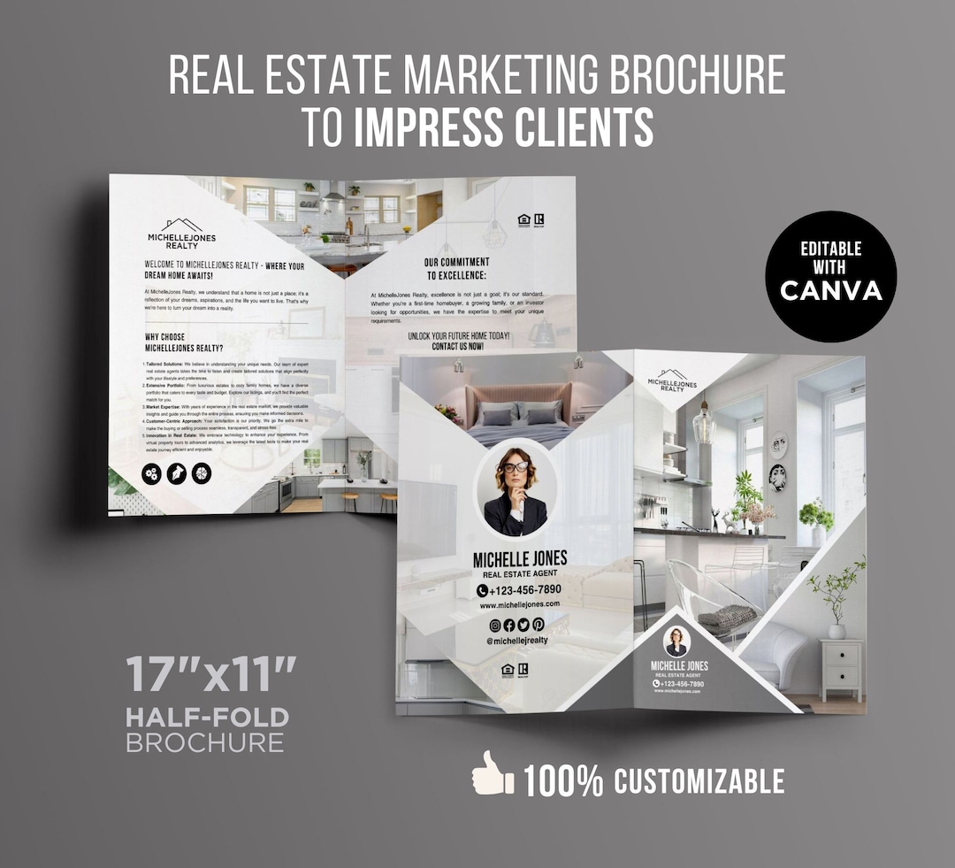 Luxury Real Estate Introduction Brochure Agent Bio Brochure Luxury ...